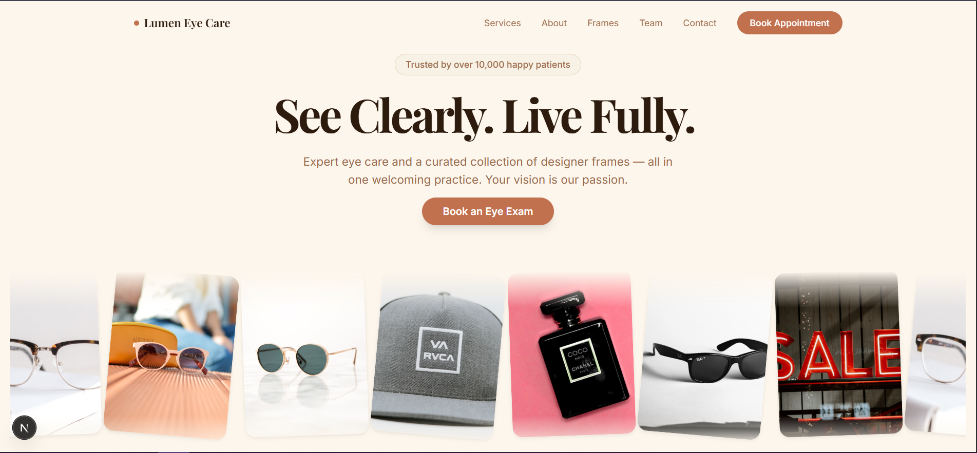 Optician Template preview